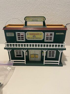 Vintage Western Valley Coach Express: Sheriff's Headquarter toy  Play Set